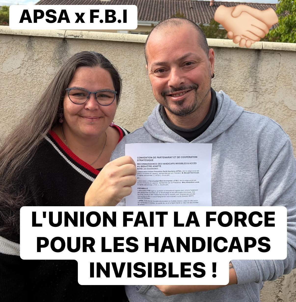 🤝 PARTENARIAT OFFICIEL : L'UNION FAIT LA FORCE POUR LES HANDICAPS INVISIBLES ! 🤝